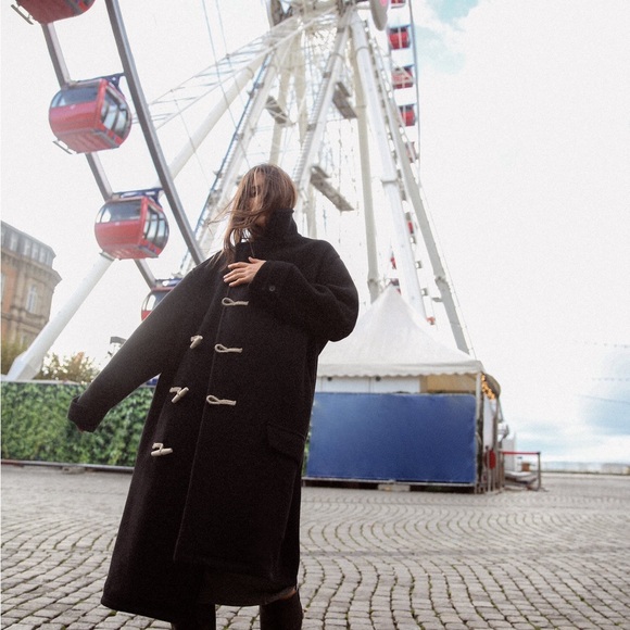 75% THICK WOOL TOGGLE COAT ZW LIMITED EDITION - Picture 3 of 4